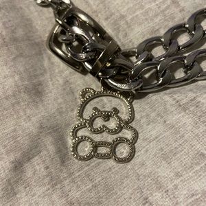 Y2K Bear Charm Chain Belt